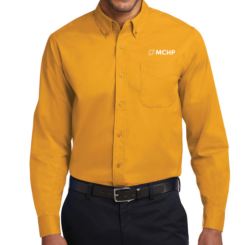  Gold Twill Button Down Long Sleeve - Secondary Mark