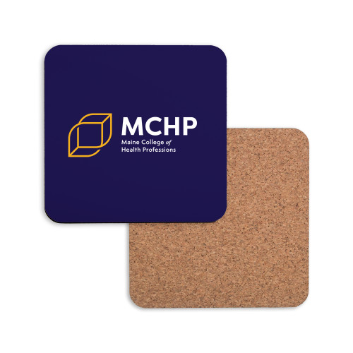  Hardboard Coaster w/Cork Backing - Primary Mark