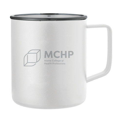 Rover Camp Vacuum Insulated White Mug 14oz - Primary Mark Engraved