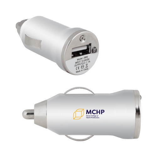  On the Go Silver Car Charger - Primary Mark