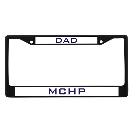  Dad Metal License Plate Frame in Black - Dad