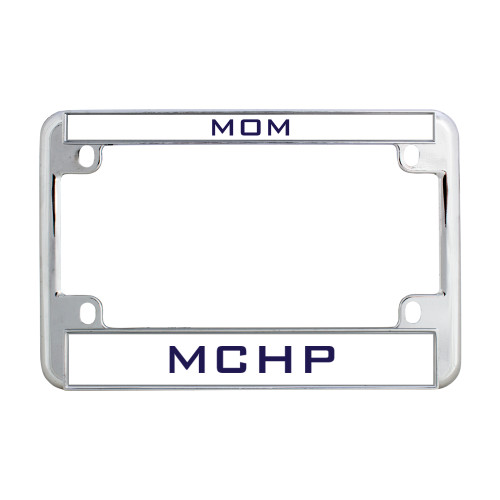  Metal Motorcycle License Plate Frame in Chrome - Mom