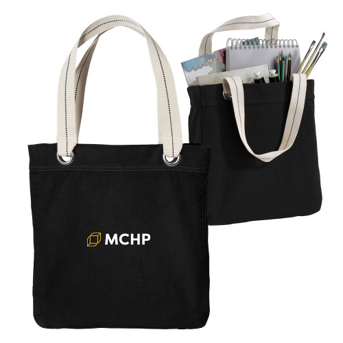  Allie Black Canvas Tote - Secondary Mark