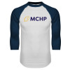 Thumbnail image for  White/Navy Raglan Baseball T Shirt