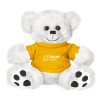 Thumbnail image for  Plush Big Paw 8 1/2 inch White Bear w/Gold Shirt