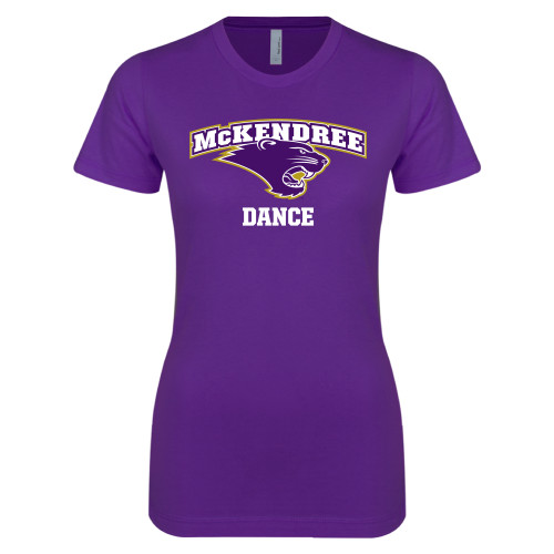  Univ Next Level Womens Purple Boyfriend Tee - McKendree Dance
