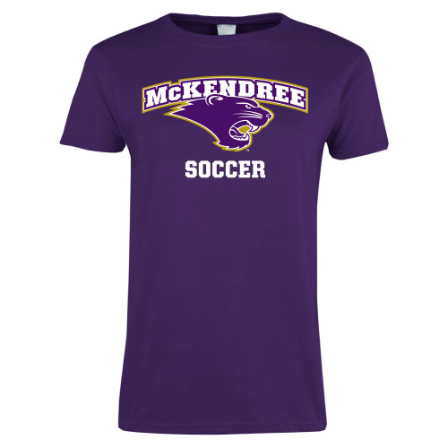  Univ Womens Purple Short Sleeve Tee - Soccer