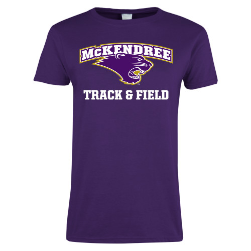  Univ Womens Purple Short Sleeve Tee - Track and Field
