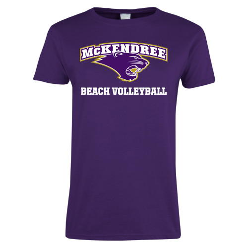  Univ Womens Purple Short Sleeve Tee - McKendree Volleyball