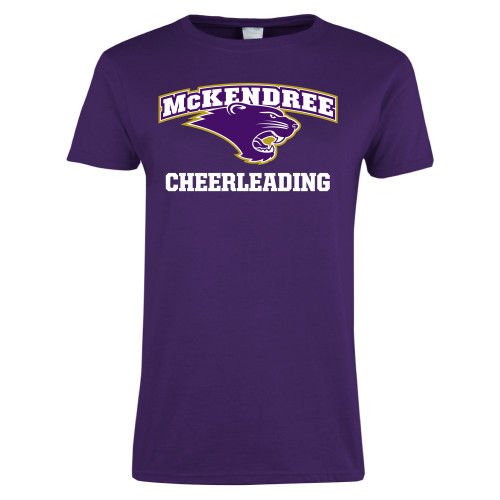  Univ Womens Purple Short Sleeve Tee - McKendree Cheerleading