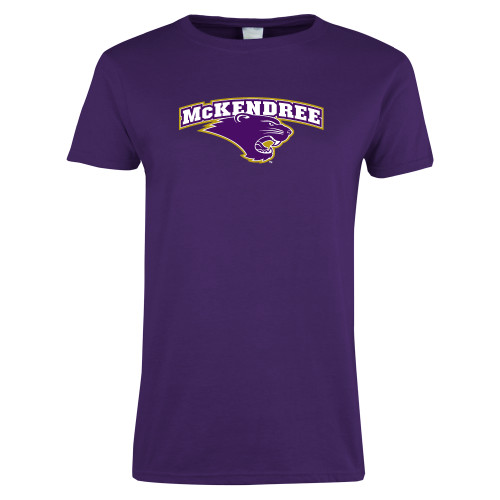  Womens Purple Short Sleeve Tee - Secondary Mark