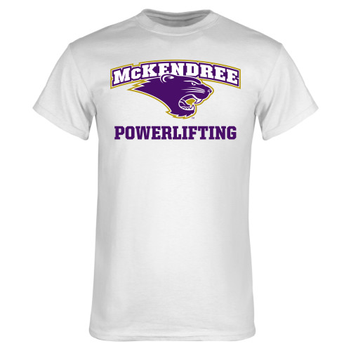  Univ White T Shirt - Powerlifting