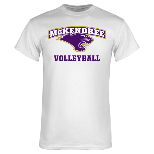  Univ White T Shirt - Volleyball