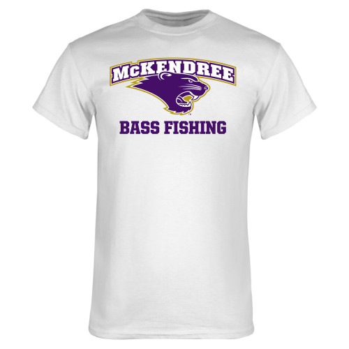  Univ White T Shirt - McKendree Bass Fishing