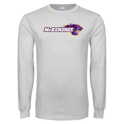  White Long Sleeve T Shirt - Primary Mark