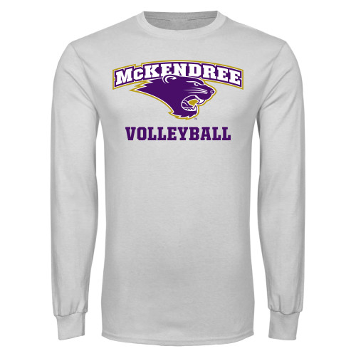  Univ White Long Sleeve T Shirt - Volleyball