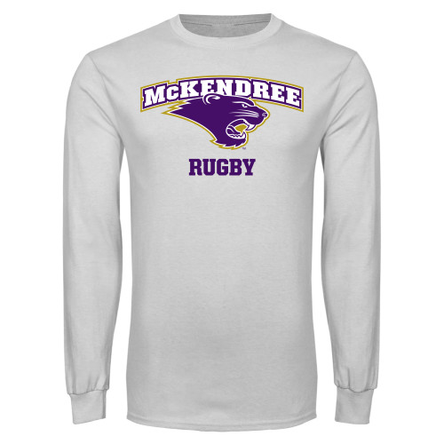  Univ White Long Sleeve T Shirt - McKendree Rugby