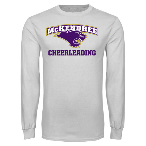  Univ White Long Sleeve T Shirt - McKendree Cheerleading