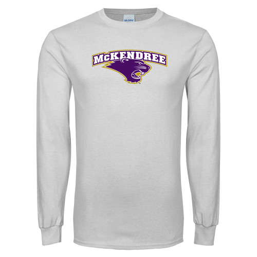  White Long Sleeve T Shirt - Secondary Mark