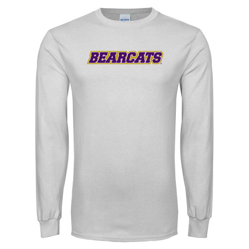  White Long Sleeve T Shirt - Bearcats