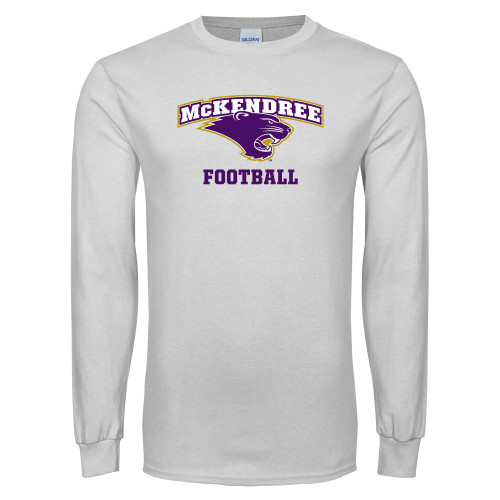  White Long Sleeve T Shirt - Football
