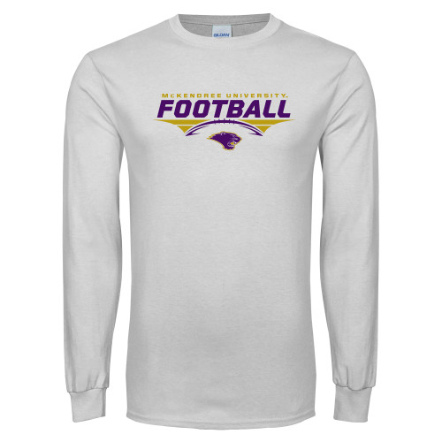  White Long Sleeve T Shirt - McKendree Football