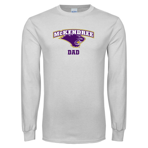  White Long Sleeve T Shirt - Dad