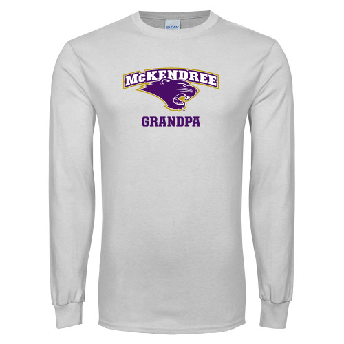  White Long Sleeve T Shirt - Grandpa