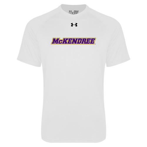  Under Armour White Tech Tee - Word Mark