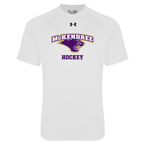  Under Armour White Tech Tee - Hockey
