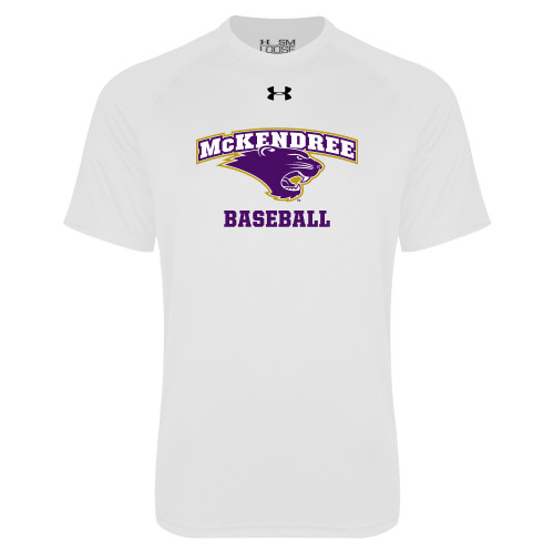  Under Armour White Tech Tee - Baseball