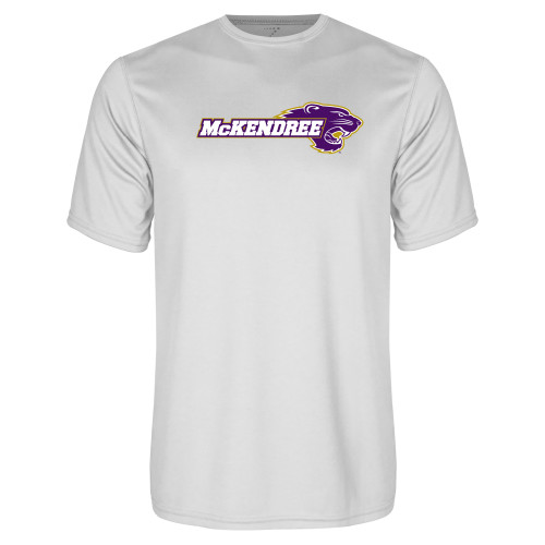  White Performance Tee - Primary Mark