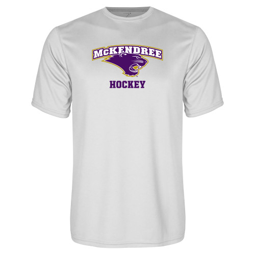  White Performance Tee - Hockey