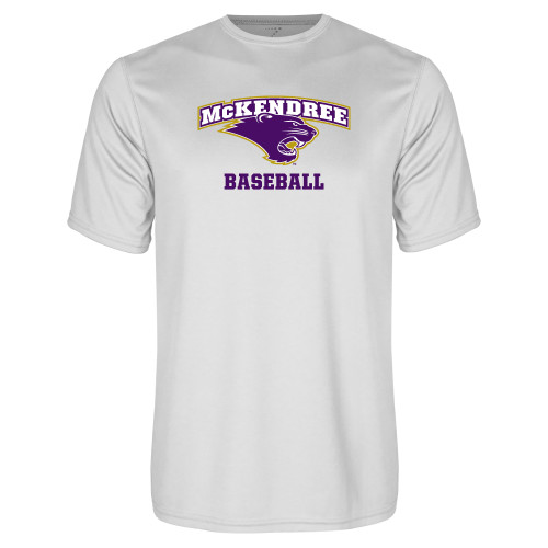  White Performance Tee - Baseball