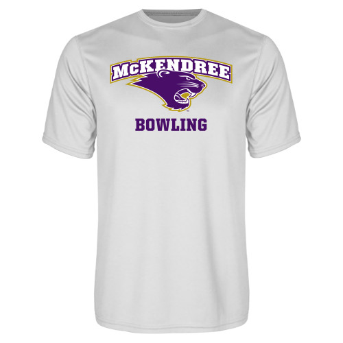  Univ White Performance Tee - Bowling
