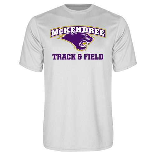  Univ White Performance Tee - Track and Field