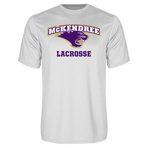  Univ White Performance Tee - Lacrosse