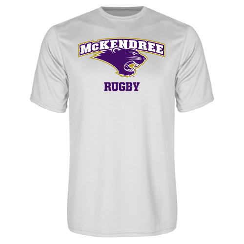  Univ White Performance Tee - McKendree Rugby