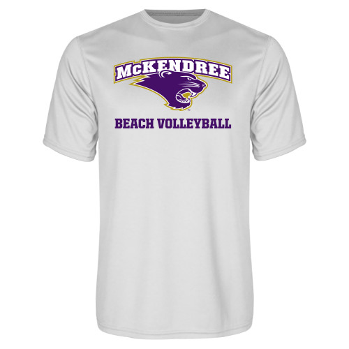  Univ White Performance Tee - McKendree Volleyball