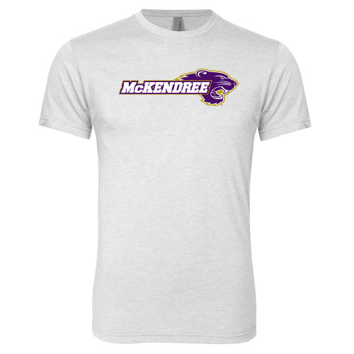  Next Level Heather White Triblend Tee - Primary Mark