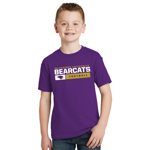  Youth Purple T Shirt - Bearcats Football Bar