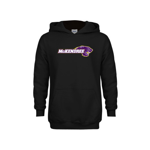  Youth Black Fleece Hoodie - Primary Mark
