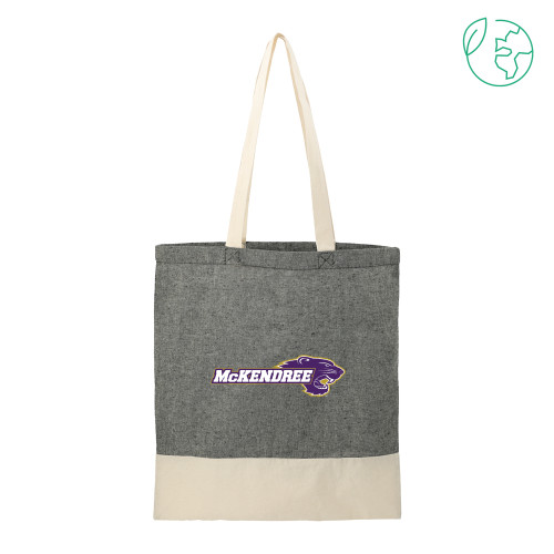  Split Recycled Black Cotton Twill Convention Tote - Primary Mark