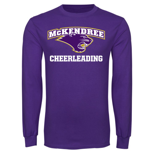  Univ Purple Long Sleeve T Shirt - McKendree Cheerleading