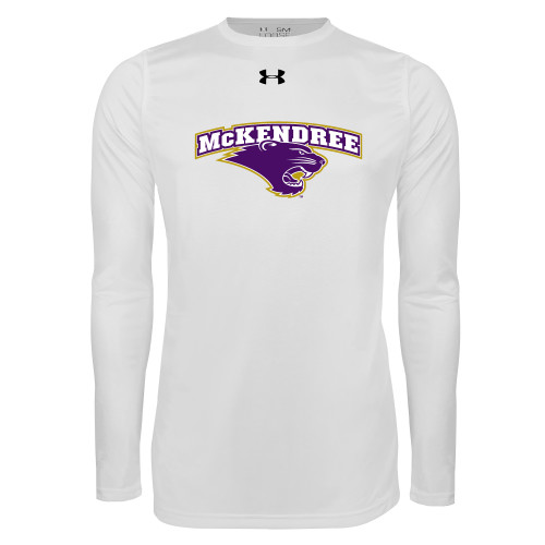  Under Armour White Long Sleeve Tech Tee - Secondary Mark