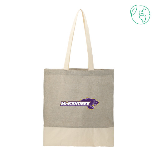  Split Recycled Grey Cotton Twill Convention Tote - Primary Mark