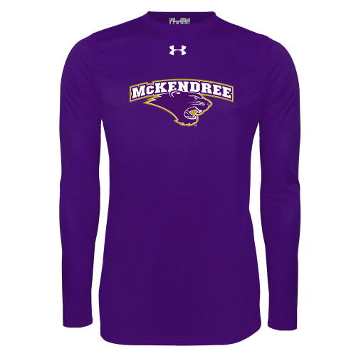  Under Armour Purple Long Sleeve Tech Tee - Secondary Mark