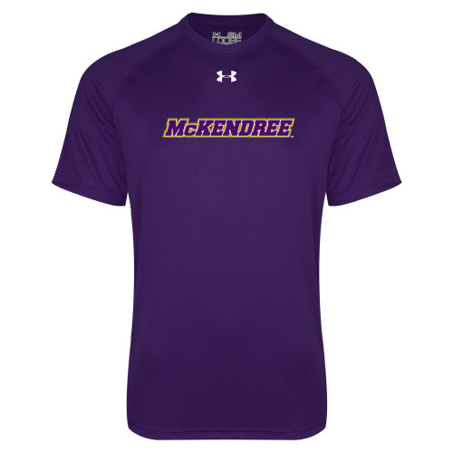  Under Armour Purple Tech Tee - Word Mark