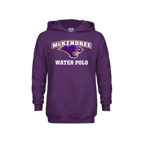  Univ Youth Purple Fleece Hoodie - Water Polo