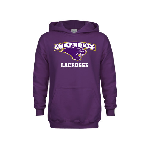  Univ Youth Purple Fleece Hoodie - Lacrosse